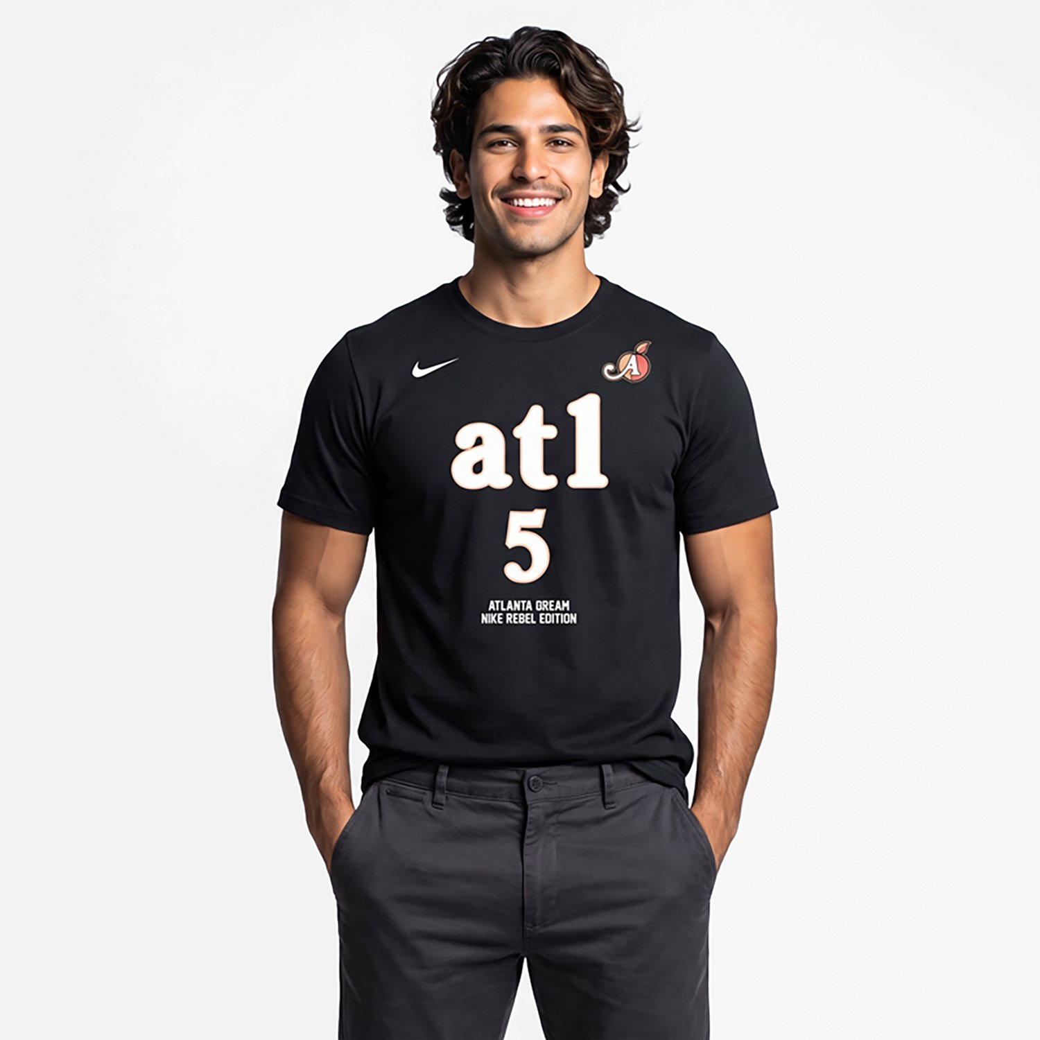 Nike Angel Reese Atlanta Dream Name  Number Rebel Edition T-Shirt - view number 2