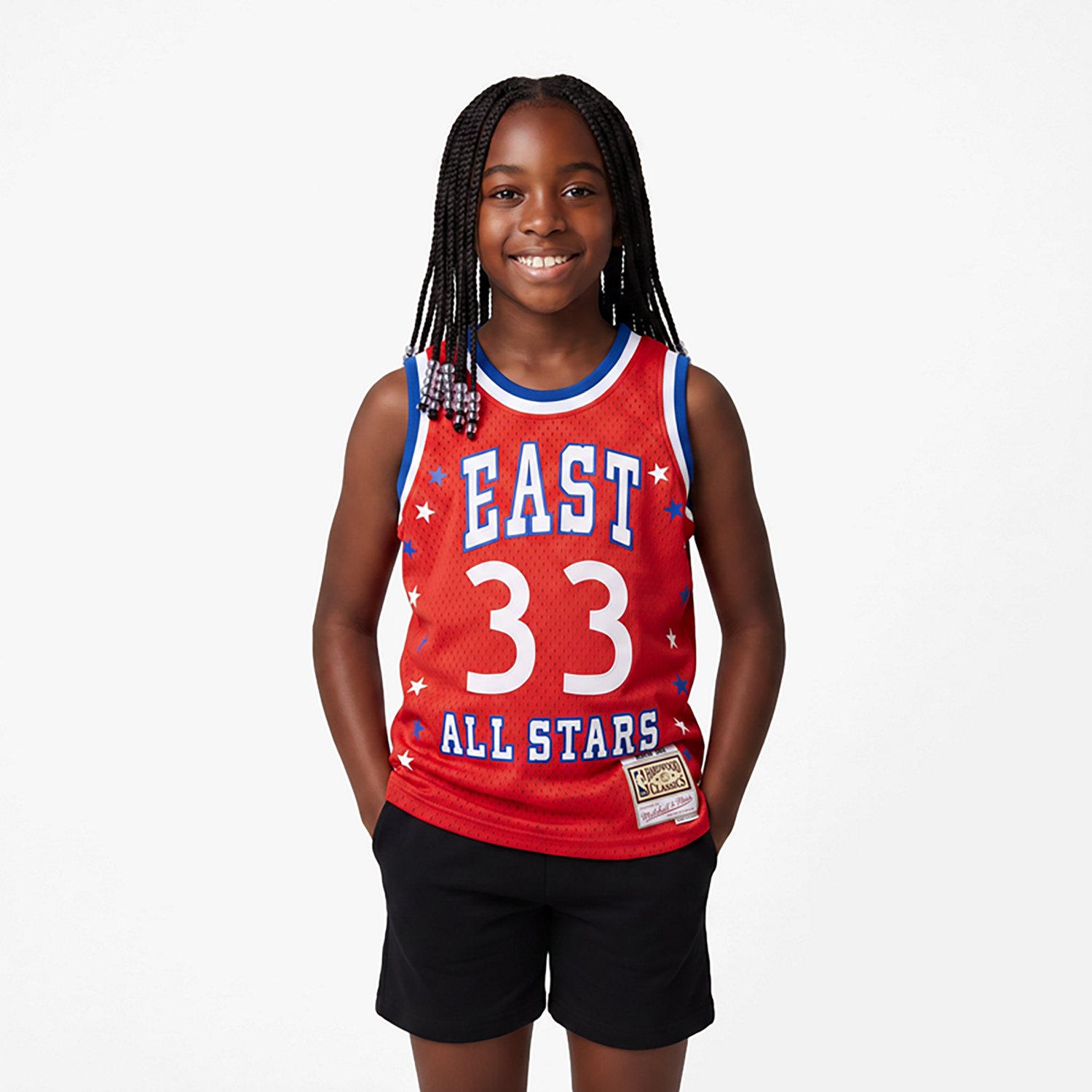 Youth Mitchell  Ness Larry Bird 1983 NBA All-Star Game Hardwood Classics Swingman Jersey - view number 2
