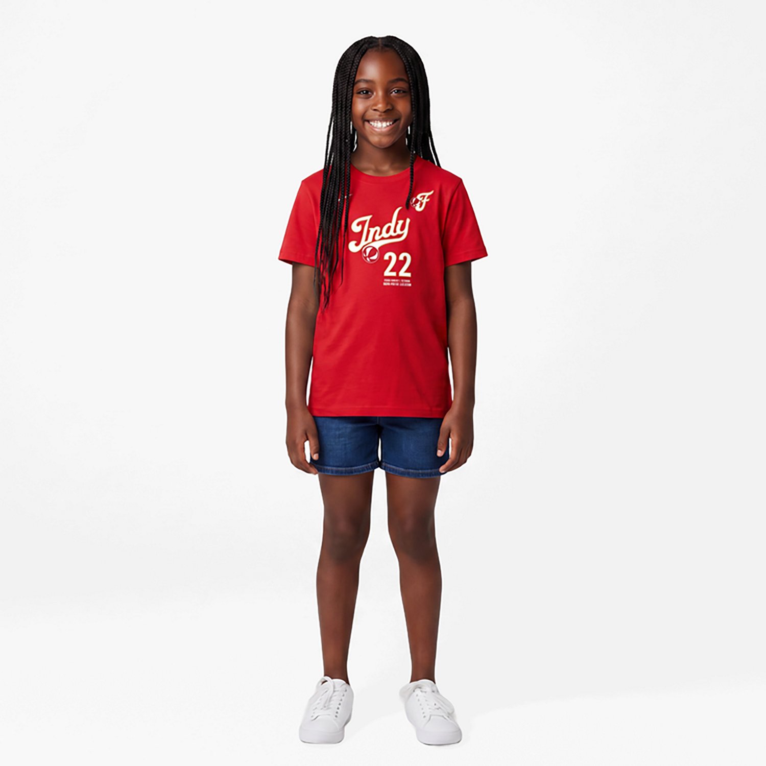 Youth Nike Caitlin Clark Indiana Fever Rebel Edition Name  Number T-Shirt