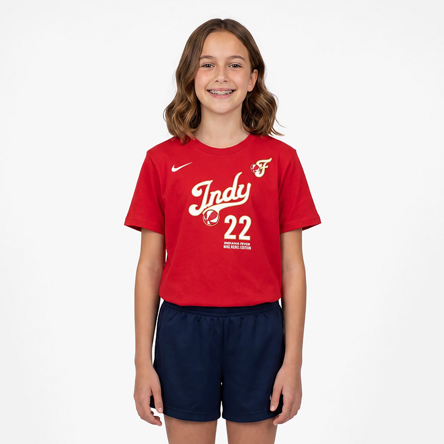 Youth Nike Caitlin Clark Indiana Fever Rebel Edition Name  Number T-Shirt - view number 2