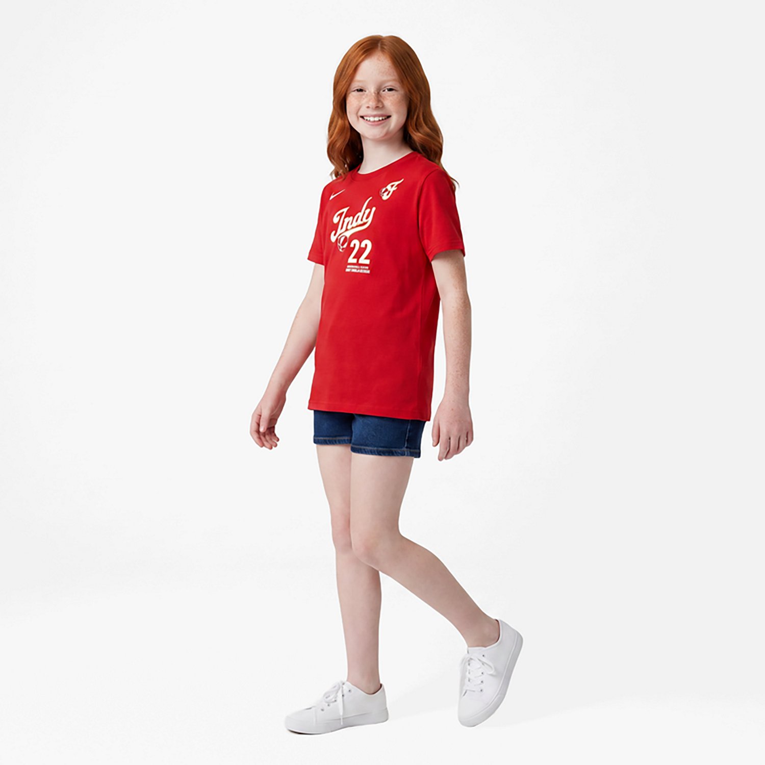 Youth Nike Caitlin Clark Indiana Fever Rebel Edition Name  Number T-Shirt - view number 3