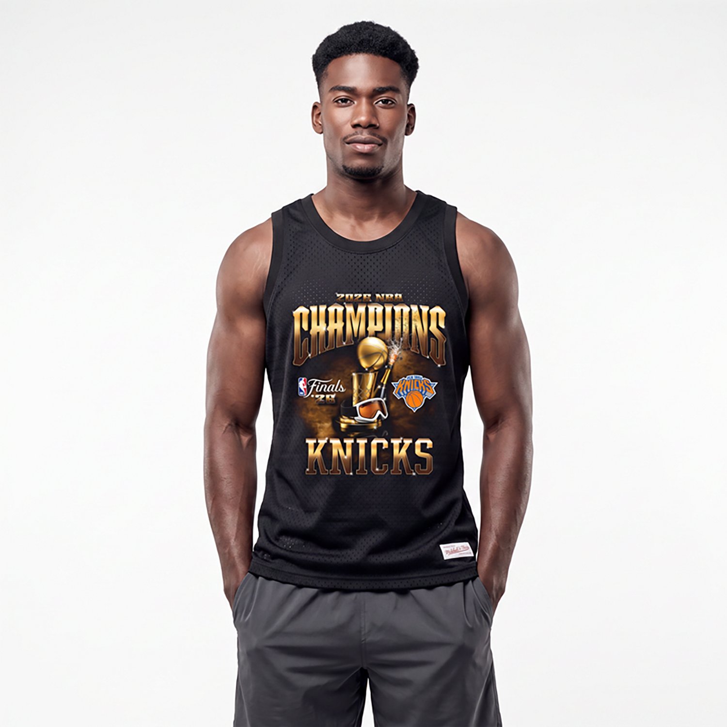 Mitchell  Ness New York Knicks 2026 NBA Finals Champions Mesh Tank Top - view number 2