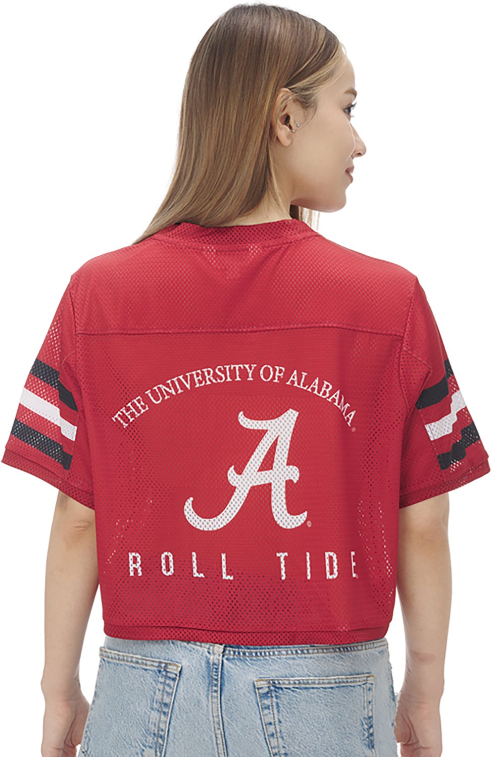 ZooZatz Women's University of Alabama Field Goal Crop Jersey - view number 2