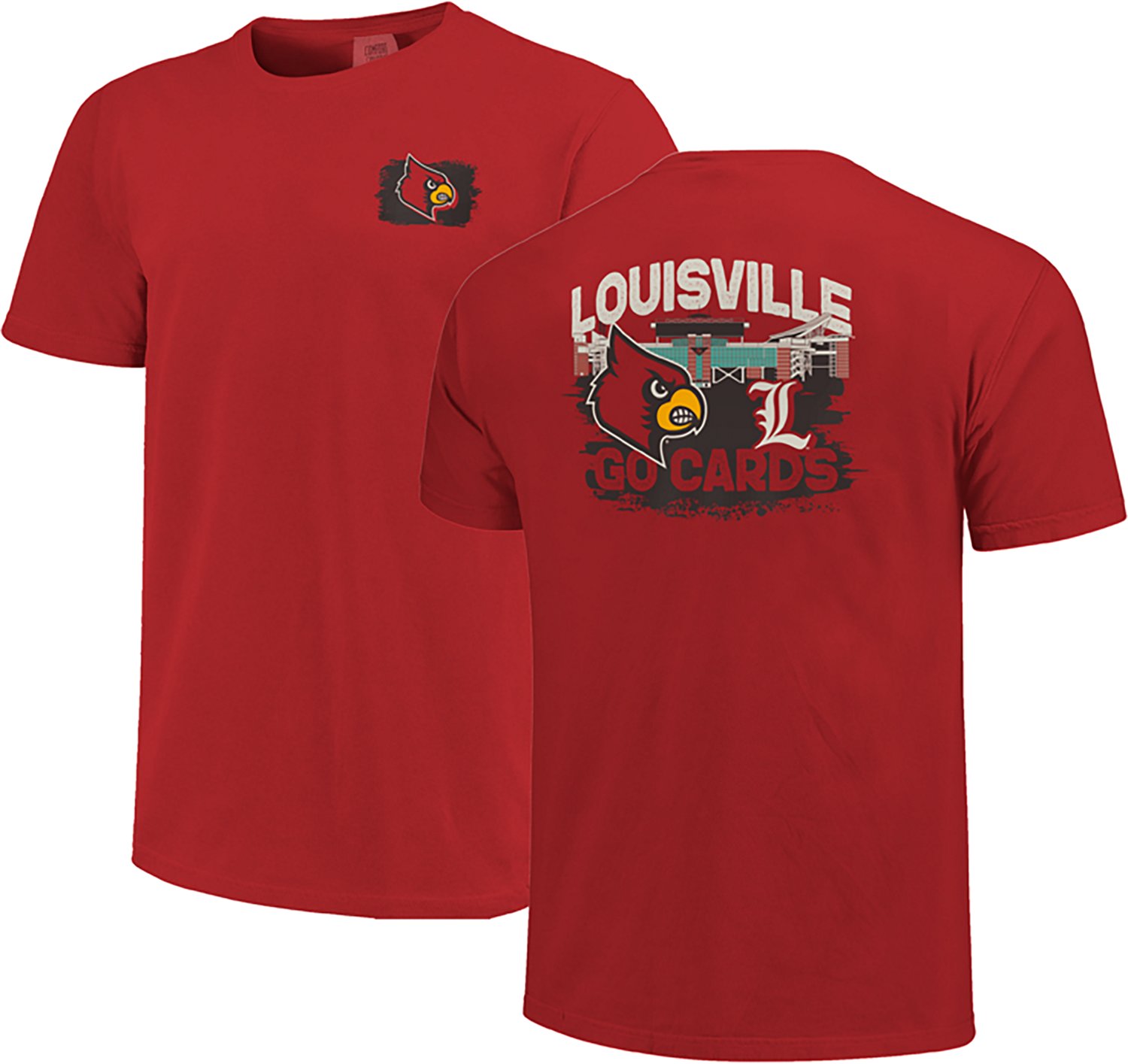 Image One Men's University of Louisville Stadium Statue Graphic T-shirt - view number 3