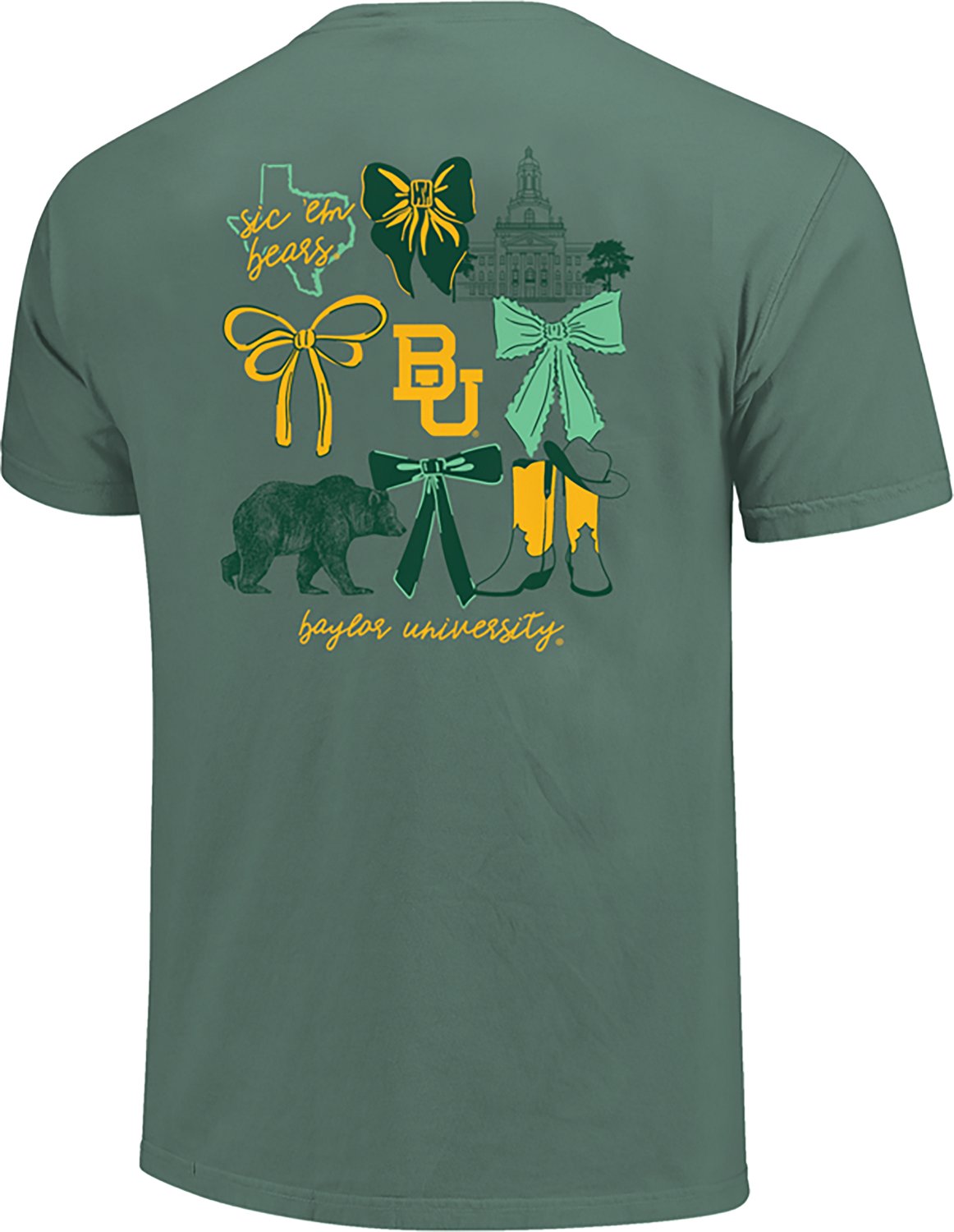 Image One Women's Baylor University Coquette Campus Graphic T-shirt