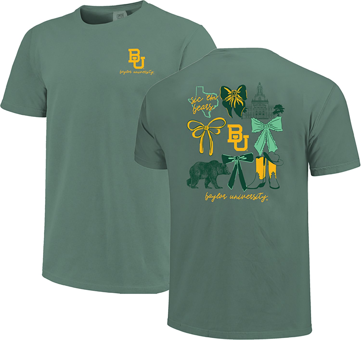 Image One Women's Baylor University Coquette Campus Graphic T-shirt - view number 3