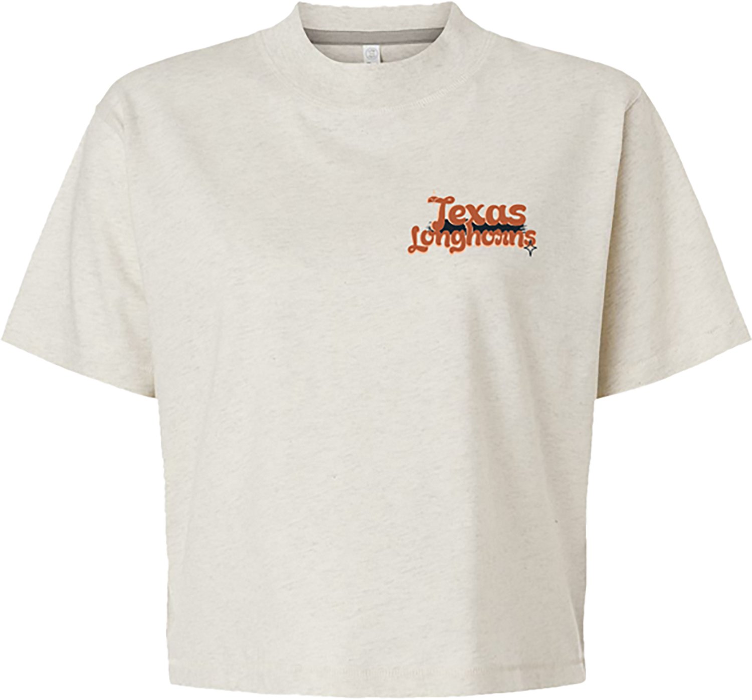 Image One Women's University of Texas Groovy Helmet Boxy Graphic T-shirt