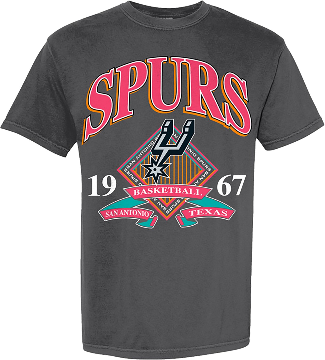 Something Inked Men's San Antonio Spurs Retro Short Sleeve T-shirt