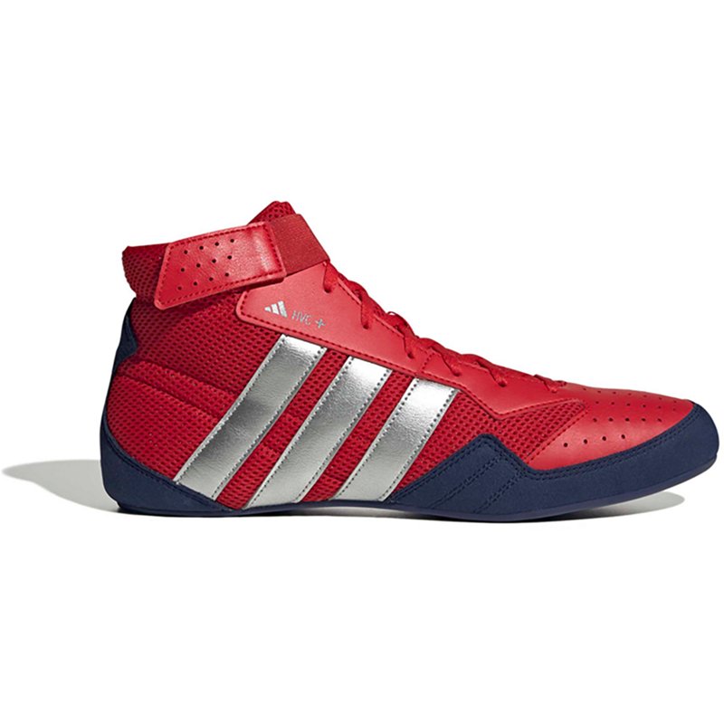 adidas HVC Plus Wrestling Shoes, M14/W15.5, Red/Silver
