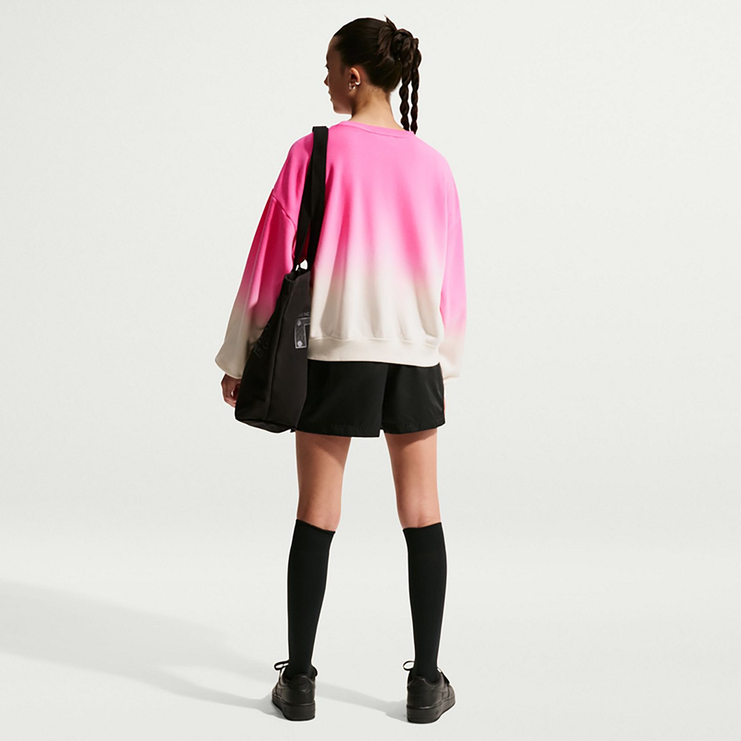 Nike Girls' Sportswear Fleece Boxy Graphic Sweatshirt - view number 2