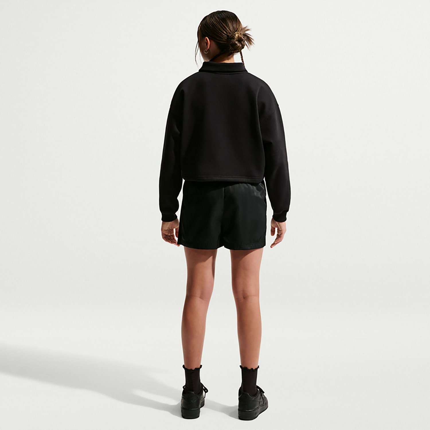 Nike Girls' Sportswear Studio Graphic Quarter Zip Top - view number 2