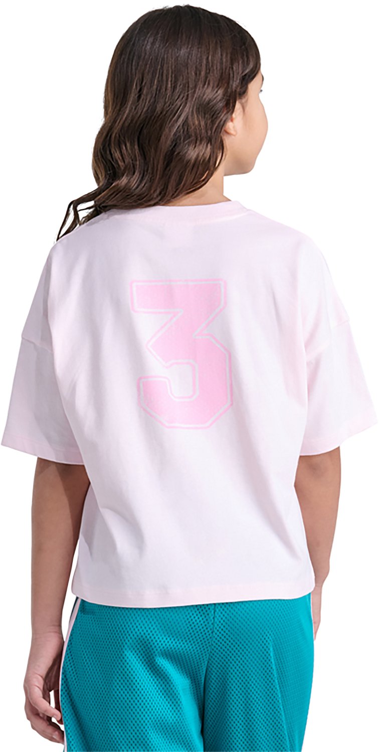 adidas Girls' Short Sleeve Collegiate T-shirt - view number 2