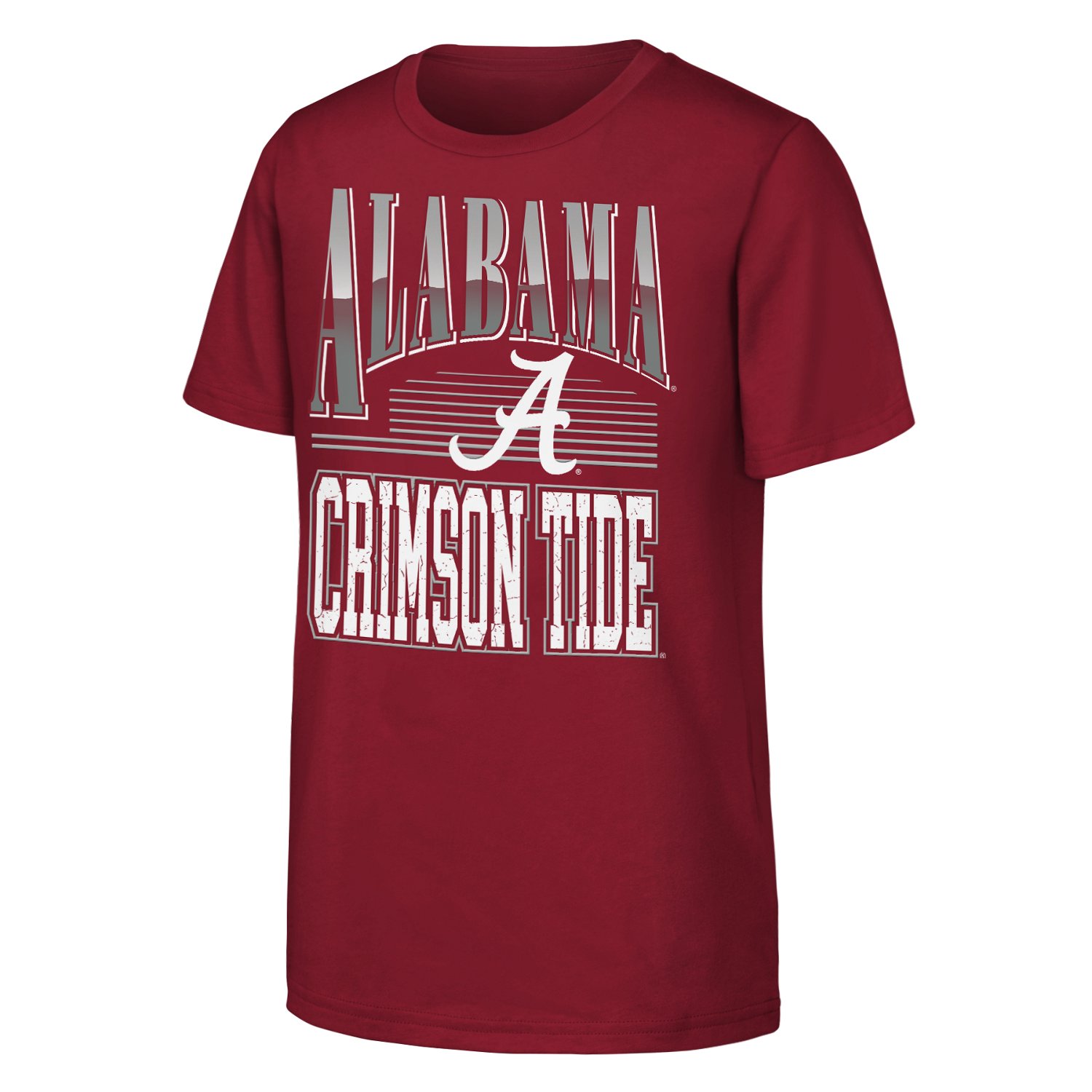 Outerstuff Boys' University of Alabama Chrome Header Graphic T-shirt