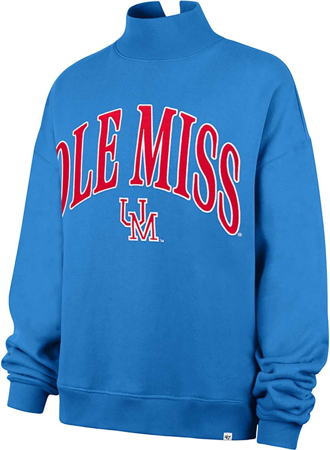 '47 Women's Ole Miss Vantage Mock Neck Long Sleeve Pullover
