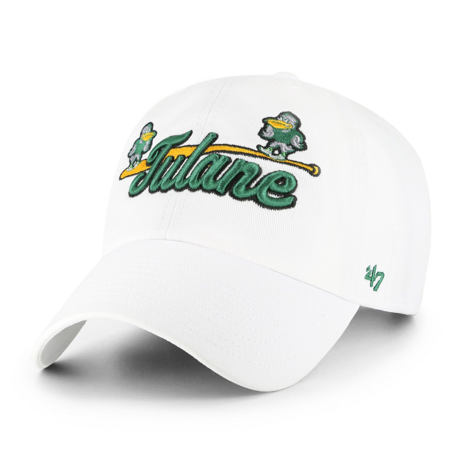 '47 Adults' Tulane Script Baseball No Loop Clean Up Cap