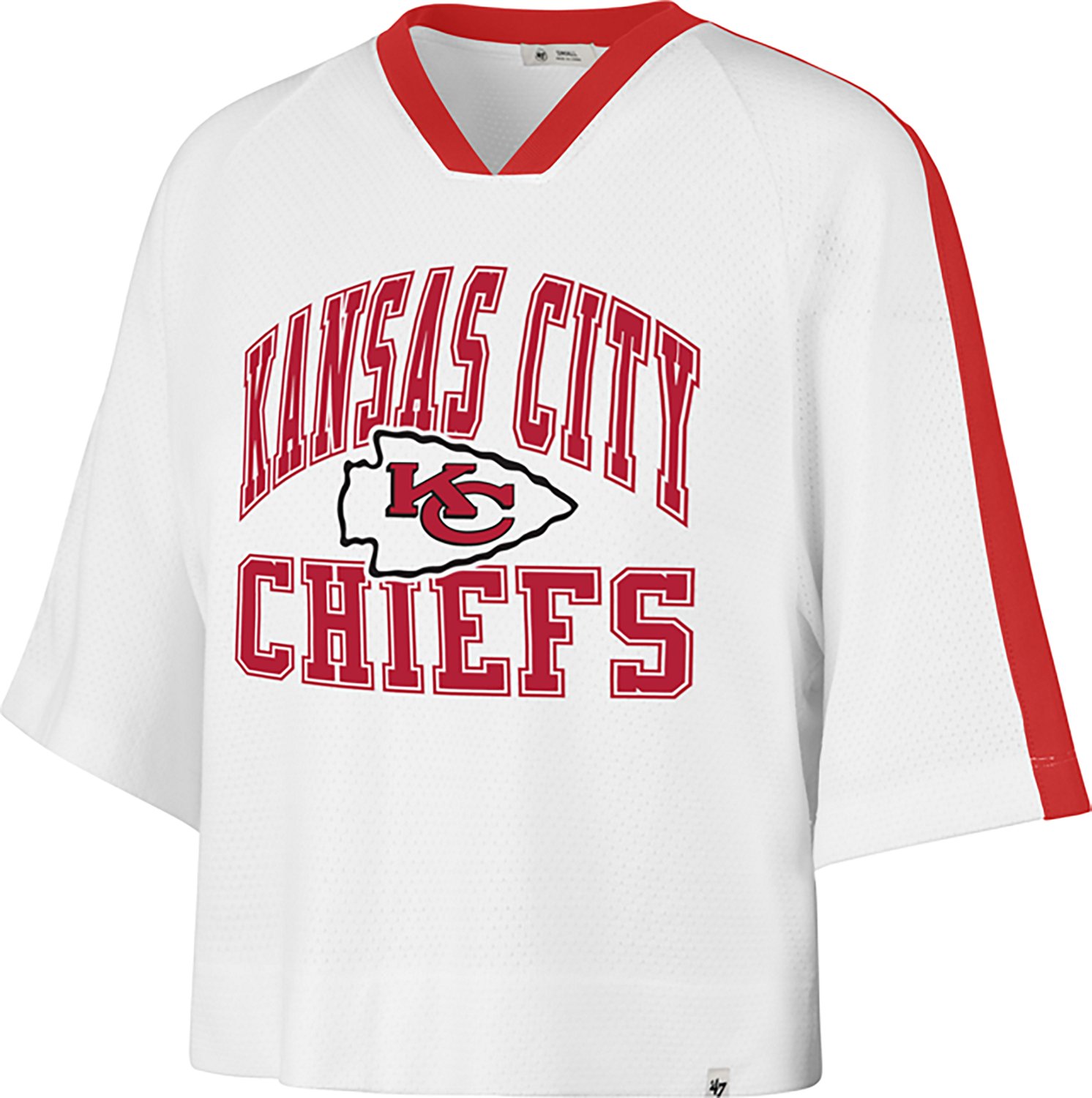 '47 Women's Chiefs Overarch Drop Needle Raglan T-shirt