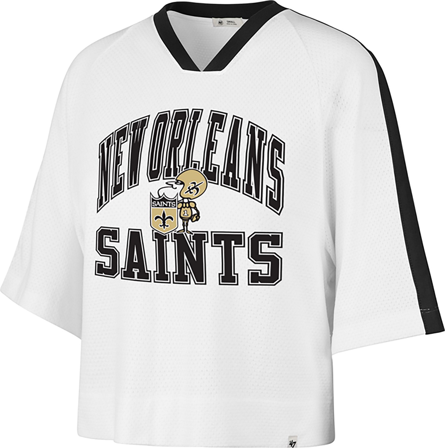 '47 Women's Saints Big Overarch Drop Needle Raglan T-shirt