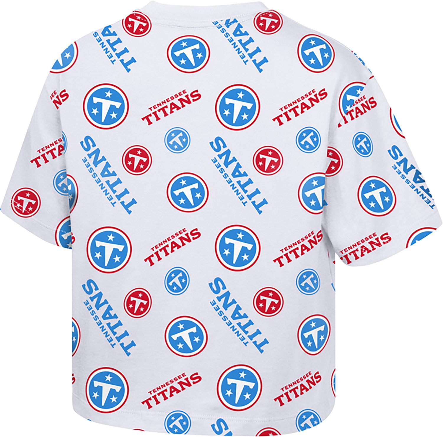 Outerstuff Girls' Tennessee Titans Run Along Boxy Graphic T-shirt