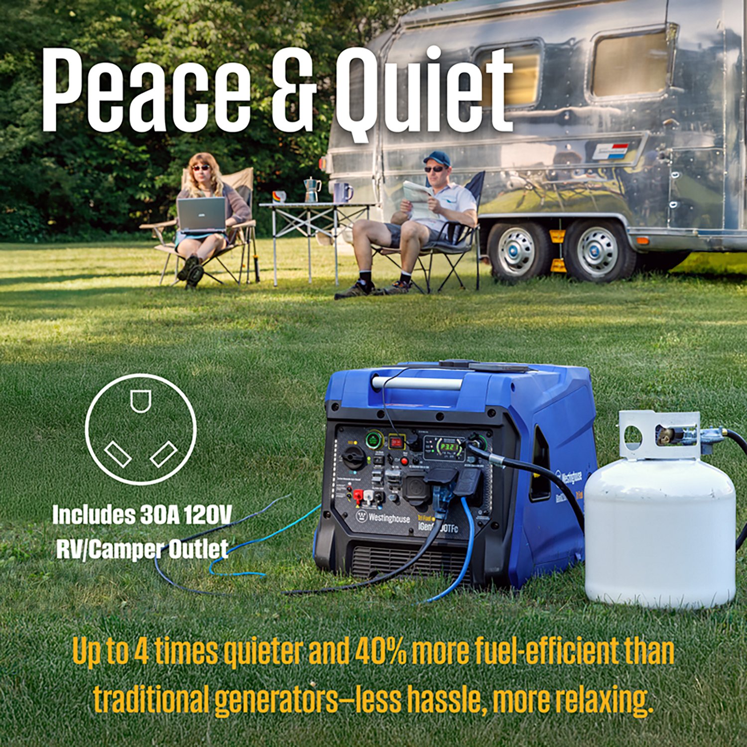 Westinghouse 8,200W Gas, Propane, Natural Gas Tri-Fuel Inverter Generator with Remote Electric Start - view number 6