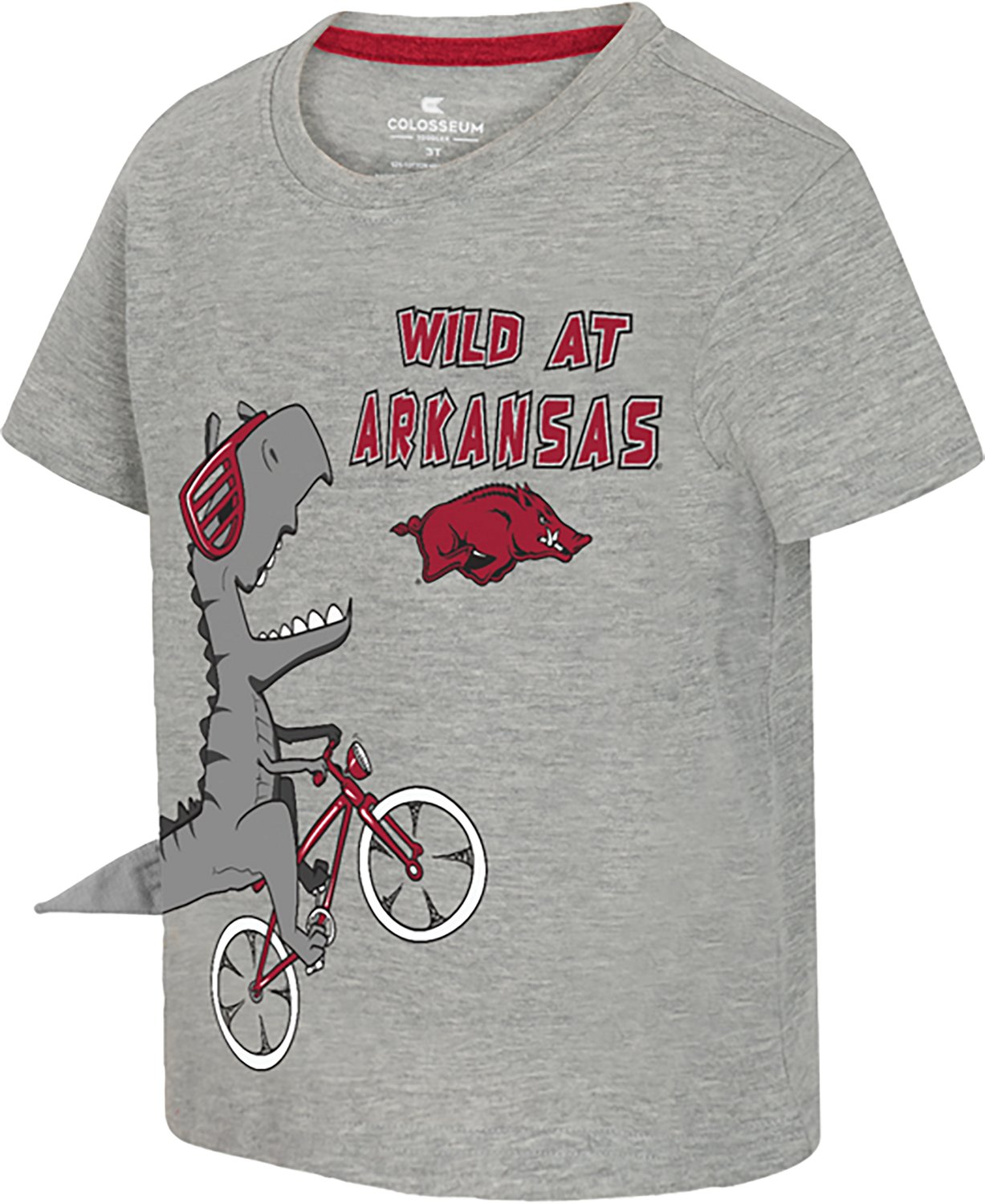 Colosseum Athletics Toddlers' University of Arkansas Wild Dino Graphic T-shirt