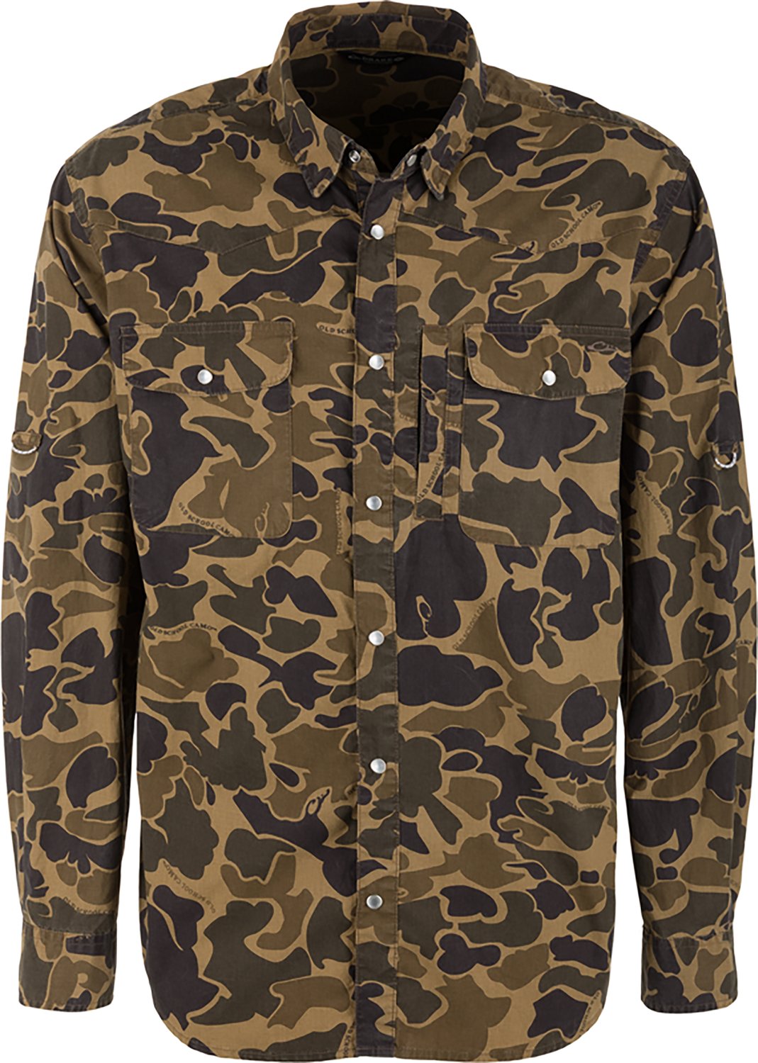Drake Men's Cinco Ranch Acid Wash Long Sleeve Shirt