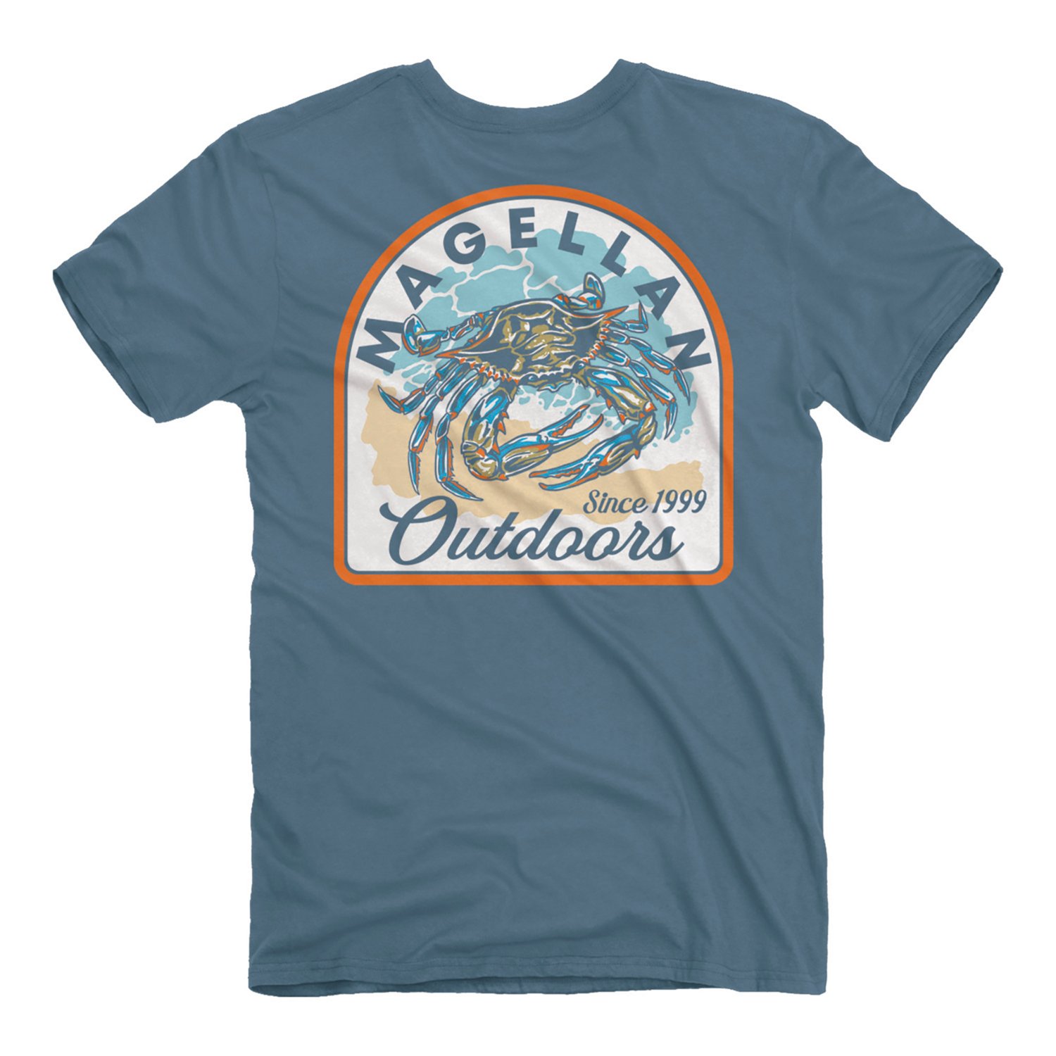 Magellan Outdoors Men's Blue Crab Patch T-shirt