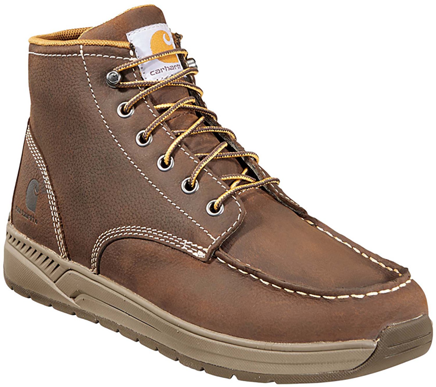 Carhartt Men's Lightweight Moc Toe Leather Wedge Work Boots - view number 3