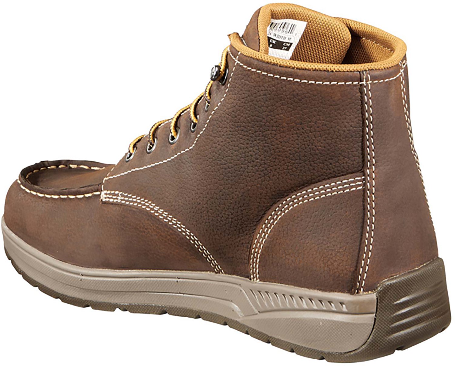 Carhartt Men's Lightweight Moc Toe Leather Wedge Work Boots - view number 4