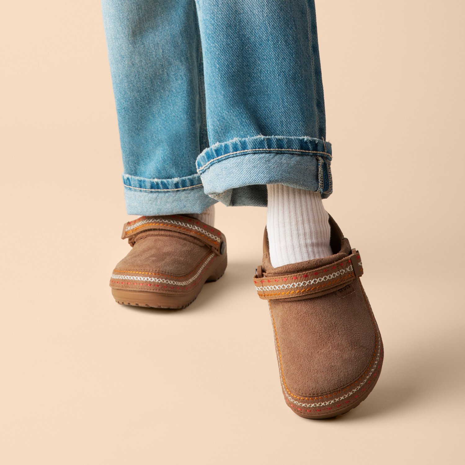 Crocs™ Kids' Crafted Vegan Suede Stitch Clogs - view number 6