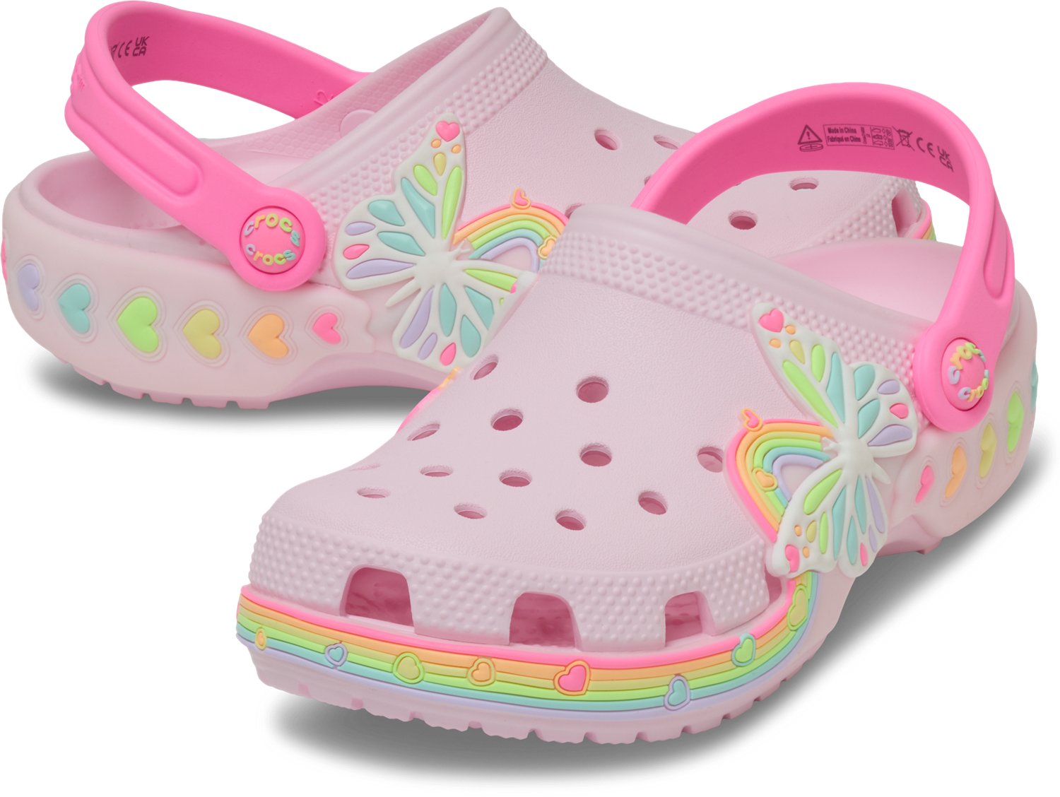 Crocs Girls' Classic Butterfly Lights Clogs - view number 3
