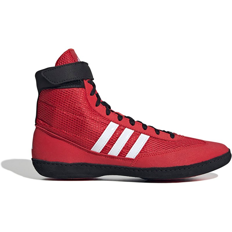 adidas Combat Speed IV Wrestling Shoe, M7/W8.5, Red/White