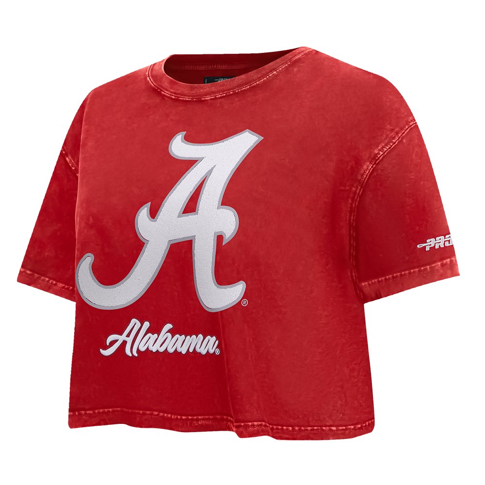 Pro Standard Women's University of Alabama Primary Logo School Script Boxy T-shirt - view number 3