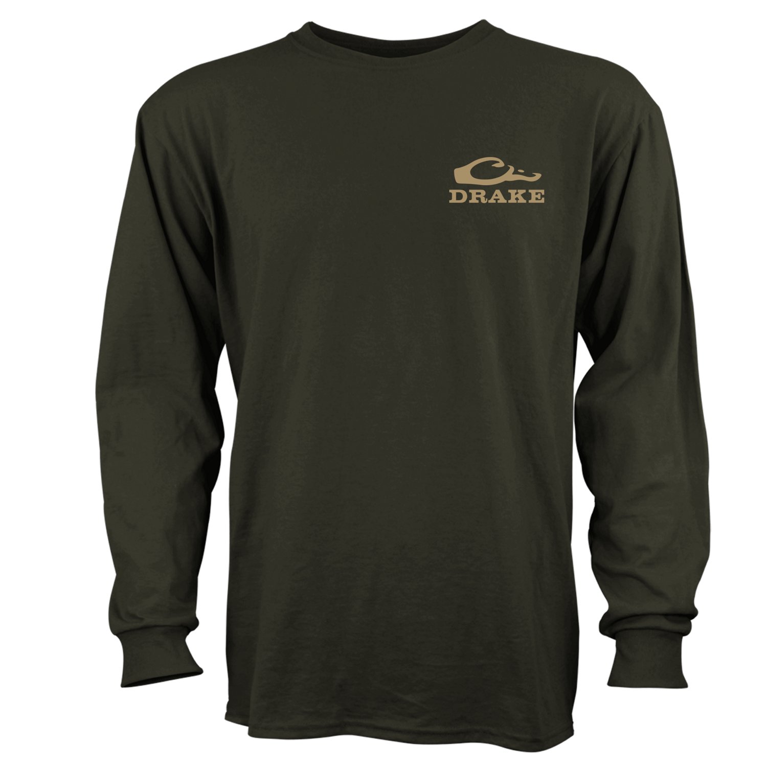 Drake Men's Waterfowl Camo Flying Duck Long Sleeve T-shirt