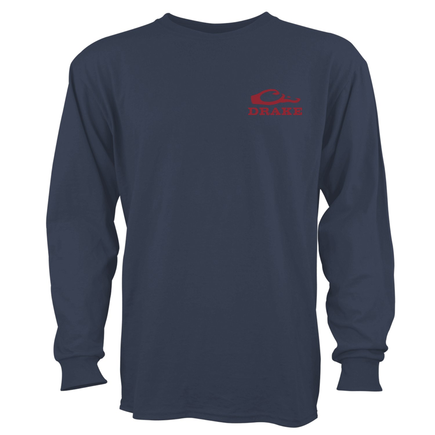 Drake Men's Waterfowl Red, White and Blue Duck Call Long Sleeve T-shirt