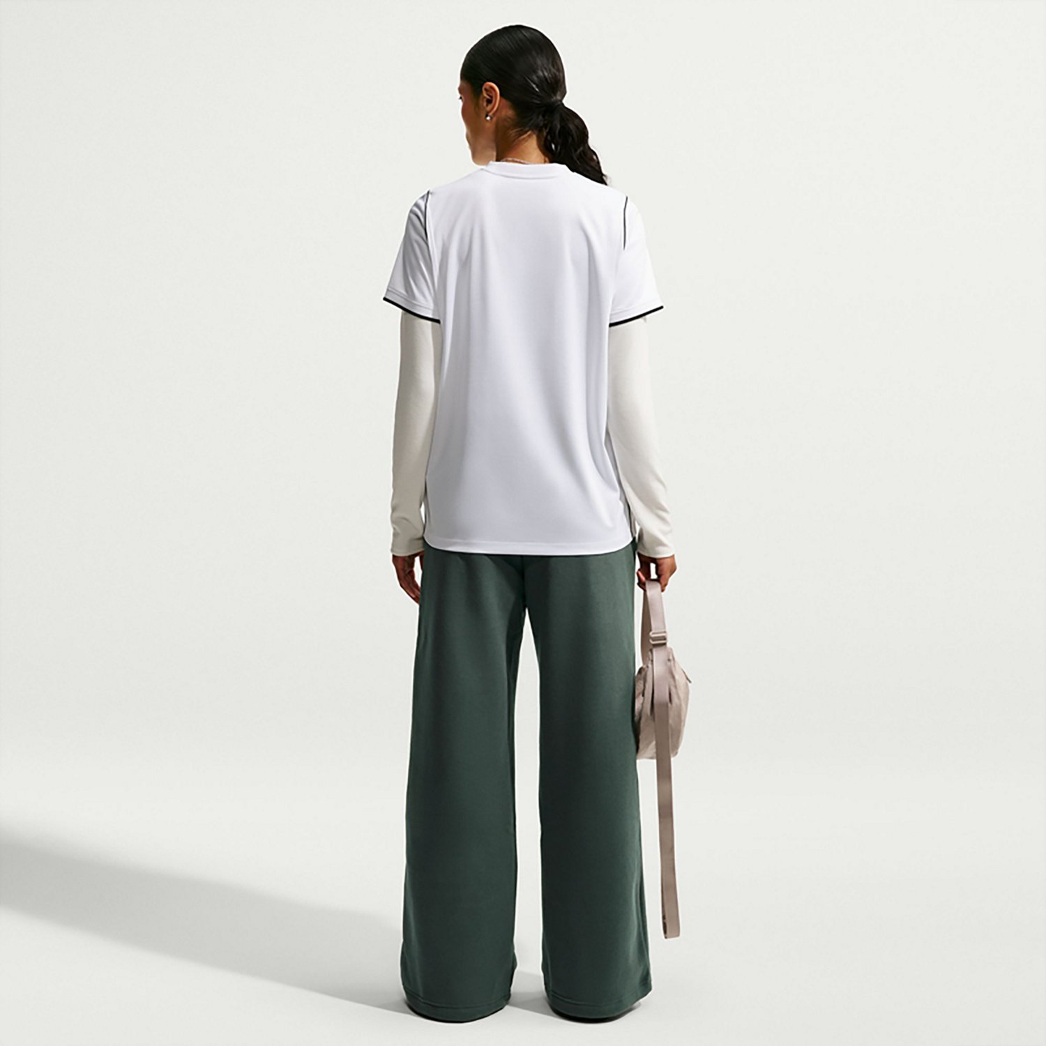 Nike Women's Studio Fleece Mid-Rise Training Pants - view number 2