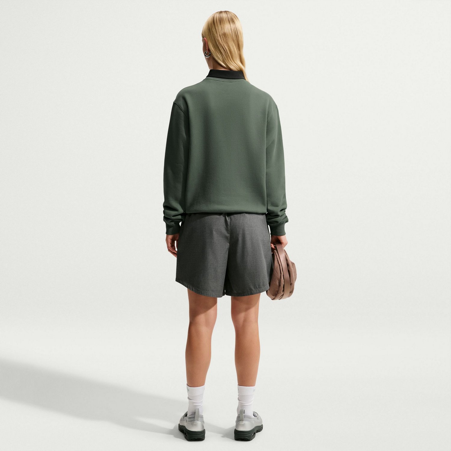 Nike Women's Studio Fleece Mid Weight Crew Sweatshirt - view number 2