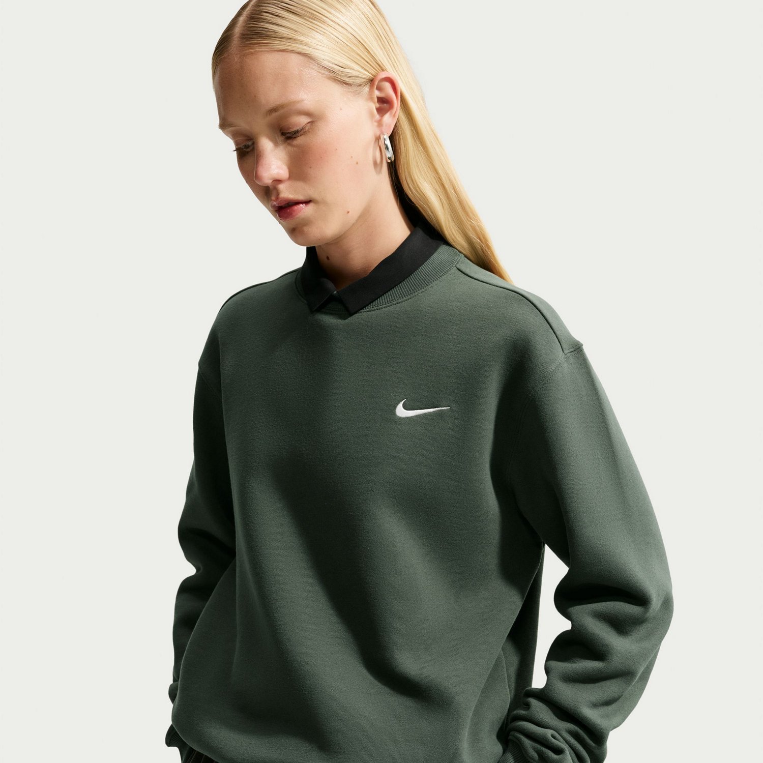 Nike Women's Studio Fleece Mid Weight Crew Sweatshirt - view number 3