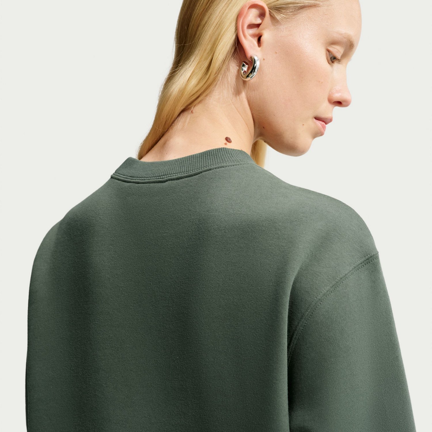 Nike Women's Studio Fleece Mid Weight Crew Sweatshirt - view number 4