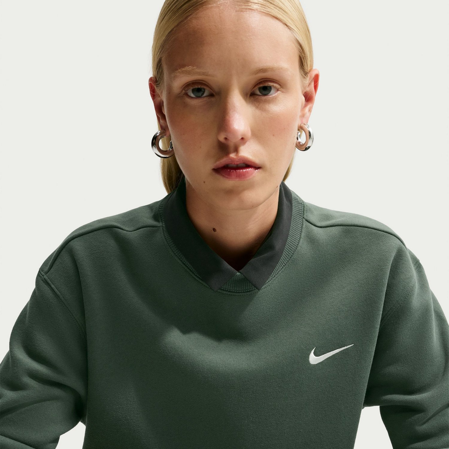Nike Women's Studio Fleece Mid Weight Crew Sweatshirt - view number 5