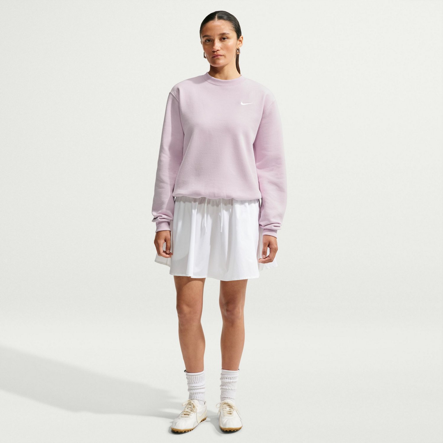 Nike Women's Studio Fleece Mid Weight Crew Sweatshirt