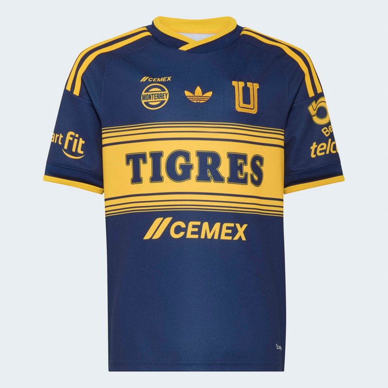 Adidas Boys' and Girls' Tigres Uanl 2026/27 Away Replica Jersey - Navy