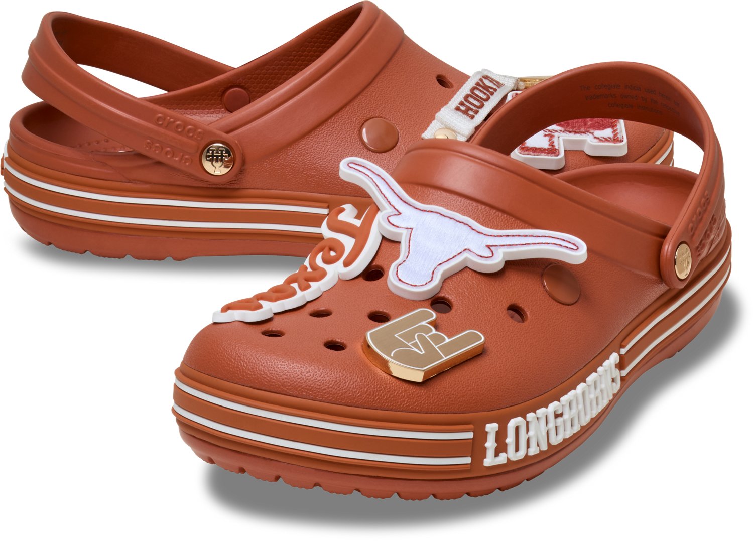 Crocs Adults' University of Texas Crocband Clogs - view number 3