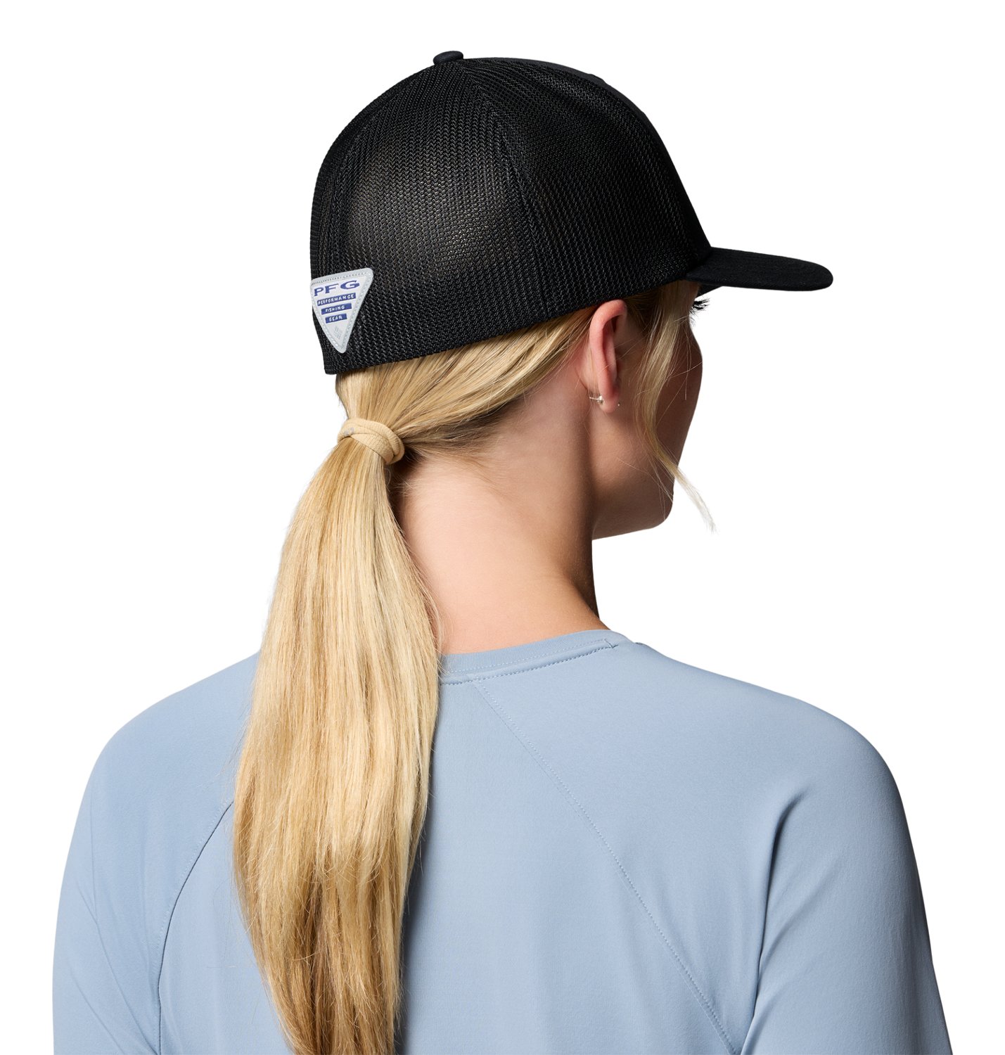 Columbia Sportswear Men's West Virginia University PFG Mesh Fish Flag Ball Cap - view number 2
