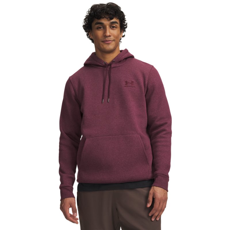 Under Armour Icon Fleece Hoodie - Dark Maroon Light Heather