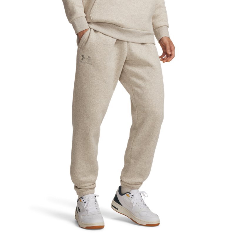 Under Armour Mens Essential Fleece Joggers - - Timberwolf Taupe / Timberwolf Taupe Size XL