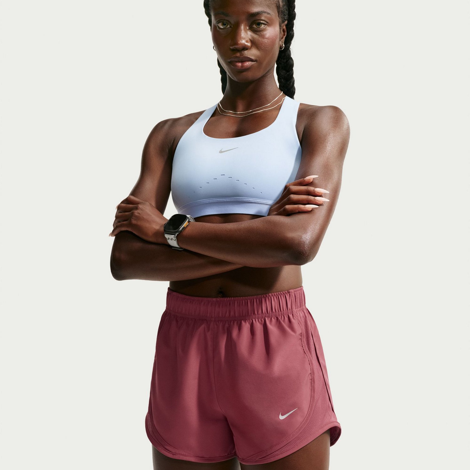 Nike Women's Tempo Dri-FIT Mid-Rise Running Shorts 3 in - view number 4