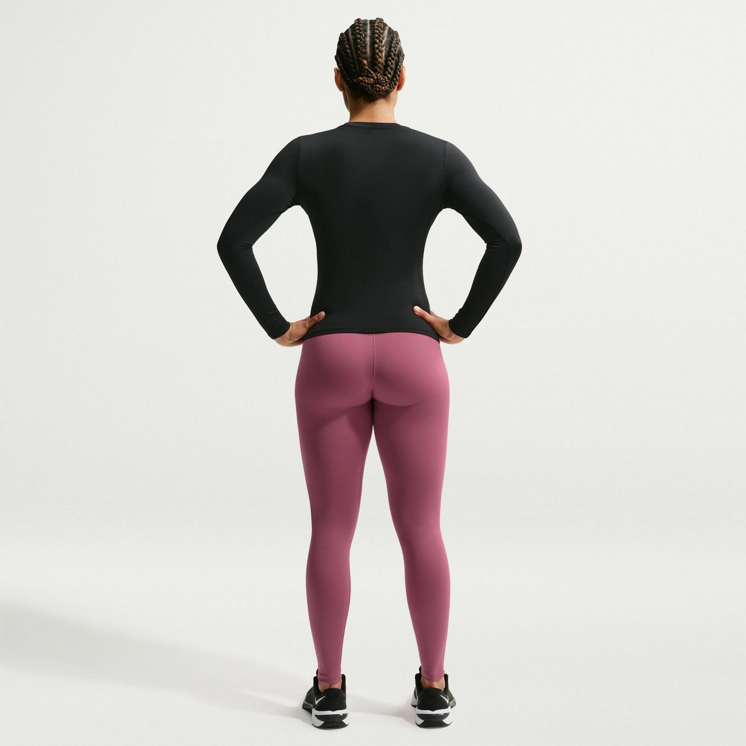 Nike Women's One Dri-FIT Seamless Front High-Waisted Leggings - view number 2