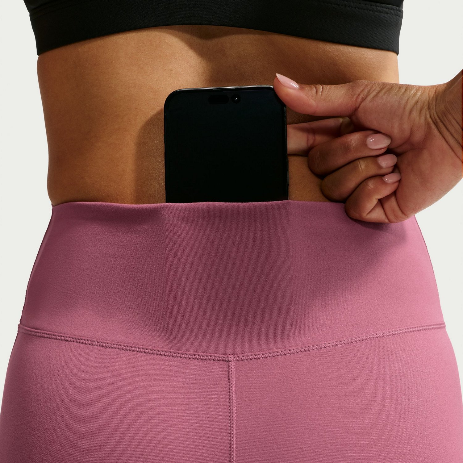 Nike Women's One Dri-FIT Seamless Front High-Waisted Leggings - view number 6
