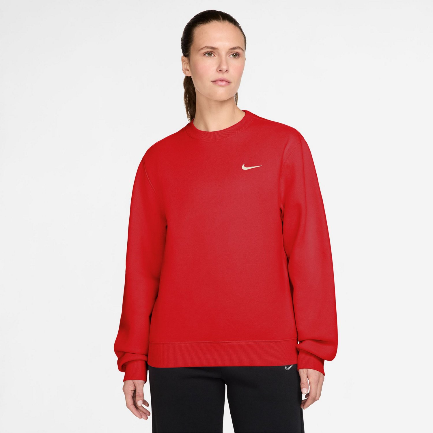 Nike Women's Studio Fleece Mid Weight Crew Sweatshirt