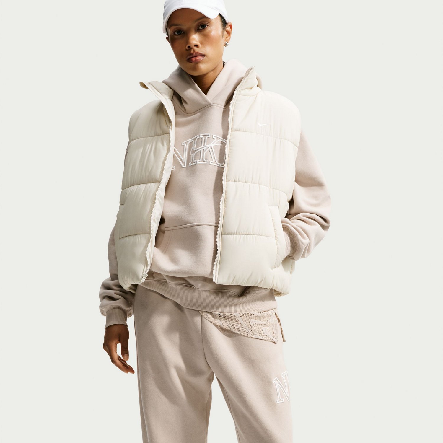 Nike Women's Studio Fleece Midweight Oversized Logo Pullover Hoodie - view number 5